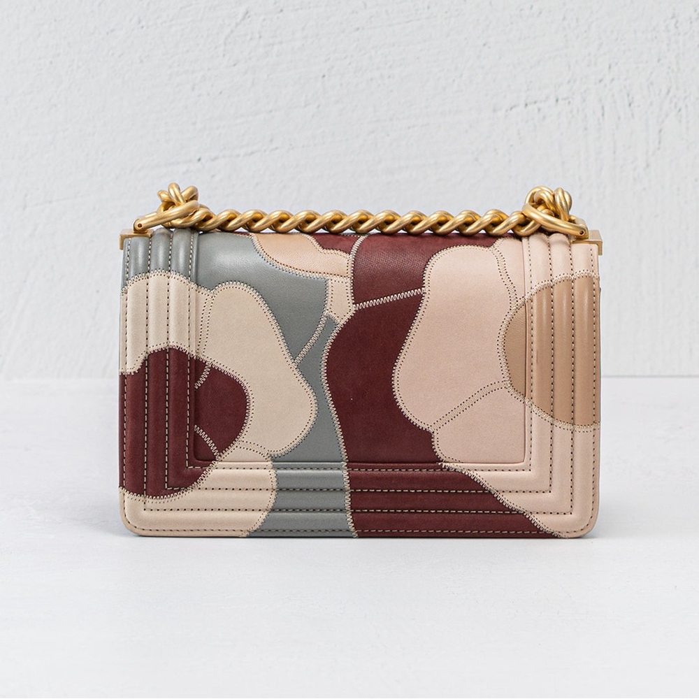 Limited Edition Chanel Small Patchwork Camellia Boy Flap! - Picture 4 of 12